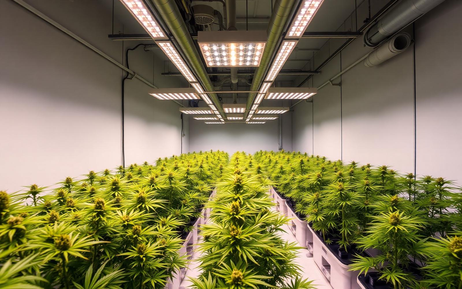 Indoor craft cannabis cultivation room at CANABANGKA Bangkok